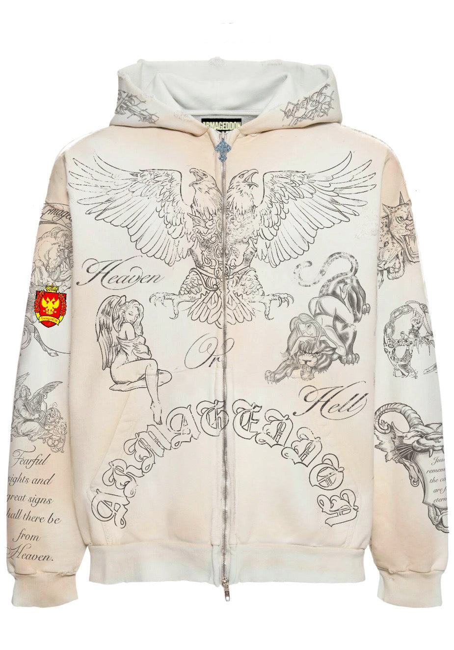 “TATTED” ZIP UP