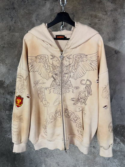 “TATTED” ZIP UP