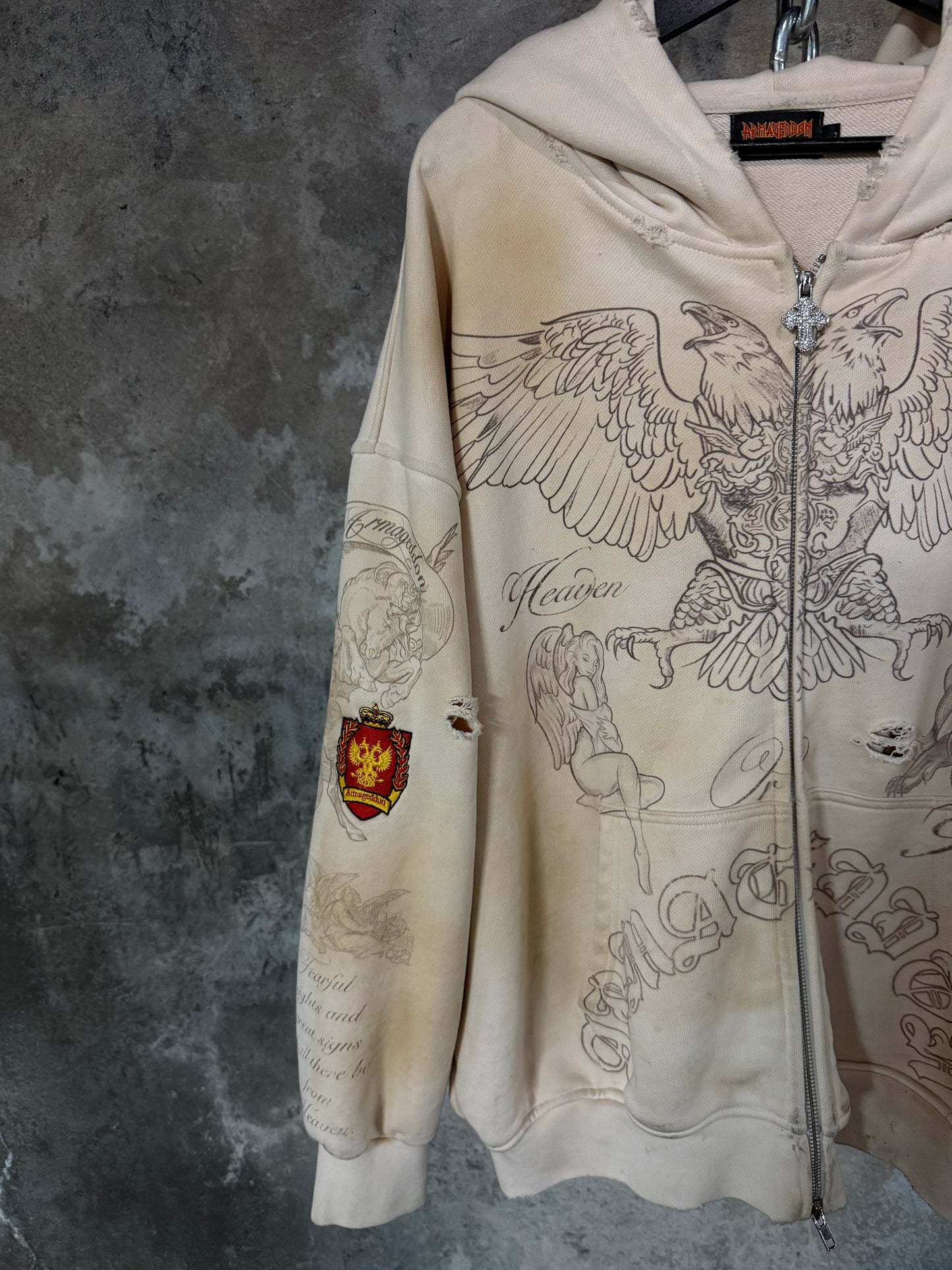 “TATTED” ZIP UP